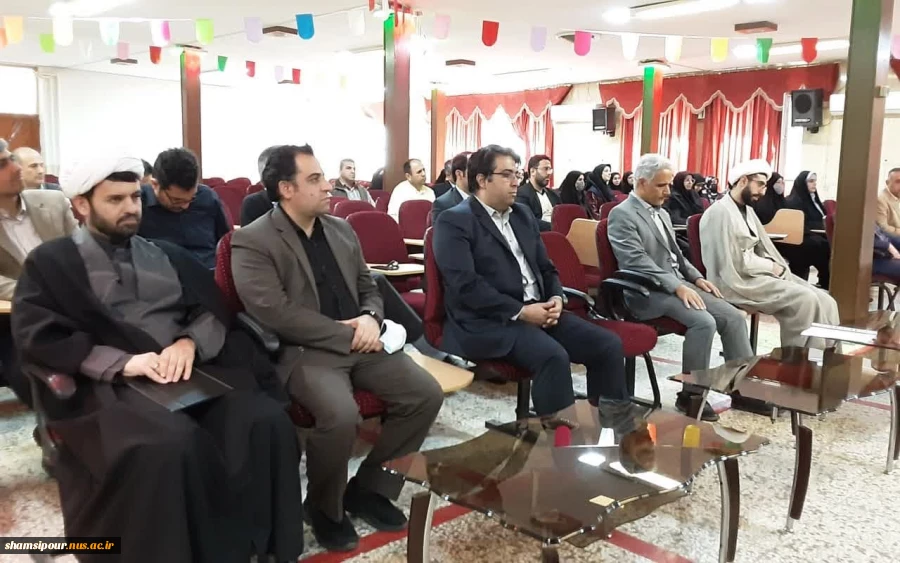 حضور دکتر رحیمی در جمع اساتید و کارکنان دانشکده شمسی پور به مناسبت تبریک سال نو و همزمان معرفی دکتر معراج رجایی به عنوان معاون پژوهش و فناوری دانشکده شمسی پور 4