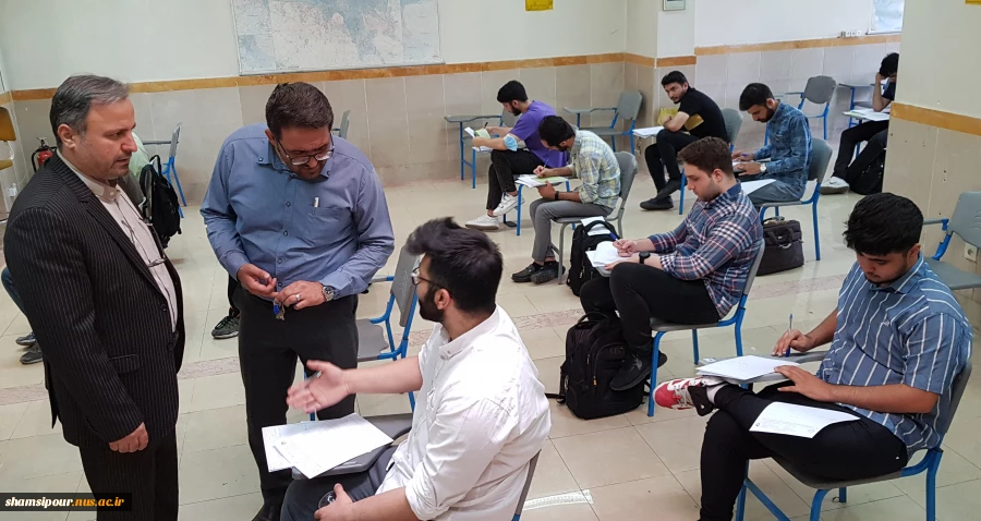 بازدید رئیس دانشکده از روند برگزاری امتحانات پایان ترم دانشجویان دانشکده  6