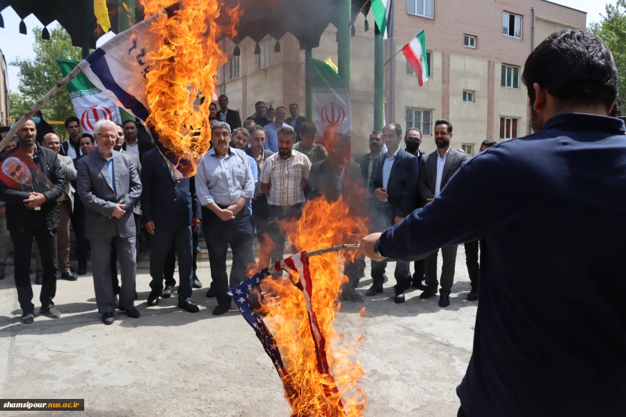 اجتماع دانشگاهیان دانشگاه فنی و حرفه ای در حمایت از اقدام به موقع در پاسخ قاطع به رژیم غاصب صهیونیستی در "دانشکده فنی و حرفه‌ای انقلاب اسلامی تهران " 16