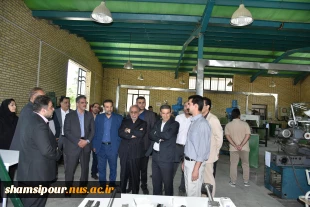 بازدید ریاست دانشگاه ملی مهارت، هیئت همراه و دکتر معظمی، عضو هیئت امنای دانشگاه از آموزشکده پسران گلپایگان 2