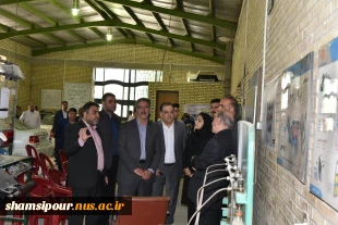 بازدید ریاست دانشگاه ملی مهارت، هیئت همراه و دکتر معظمی، عضو هیئت امنای دانشگاه از آموزشکده پسران گلپایگان 3