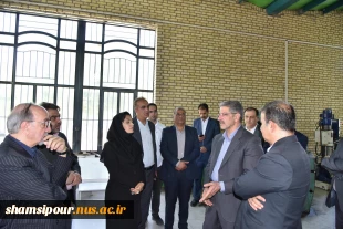 بازدید ریاست دانشگاه ملی مهارت، هیئت همراه و دکتر معظمی، عضو هیئت امنای دانشگاه از آموزشکده پسران گلپایگان 4
