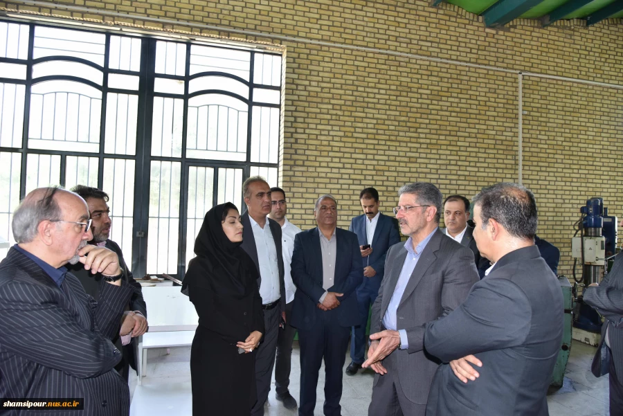بازدید ریاست دانشگاه ملی مهارت، هیئت همراه و دکتر معظمی، عضو هیئت امنای دانشگاه از آموزشکده پسران گلپایگان 4