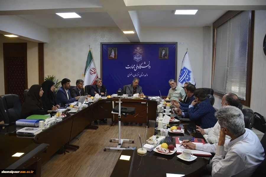 با حضور ریاست دانشگاه ملی مهارت، دهمین جلسه هیئت تحریریه نشریه «علم و فناوری در مهندسی مکانیک» برگزار گردید 2