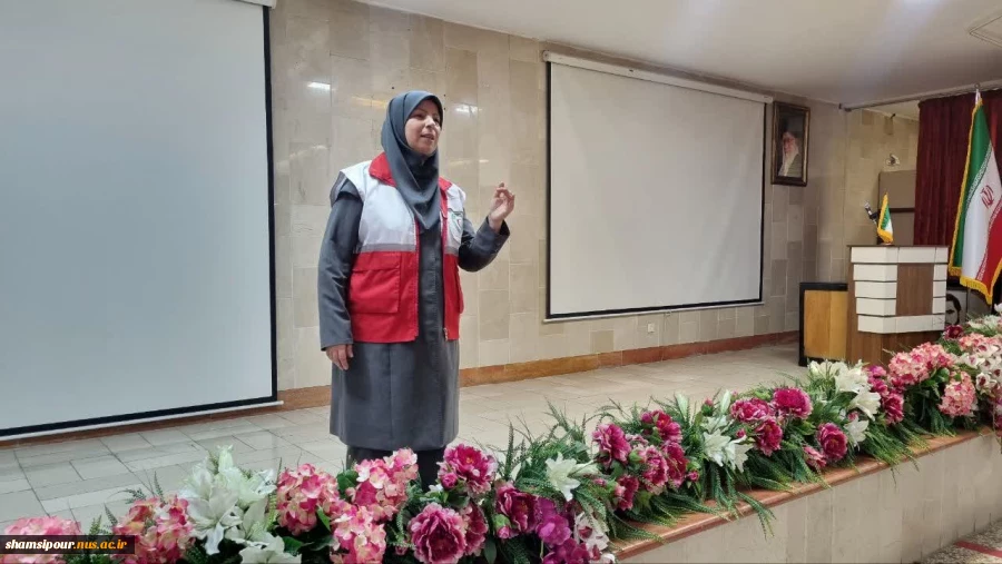 برگزاری کارگاه آموزشی ضمن خدمت توانمندسازی همکاران دانشکده شهید شمسی پور با عنوان "کمک‌های اولیه و CPR "با همکاری جمعیت هلال احمر منطقه هفت تهران  3