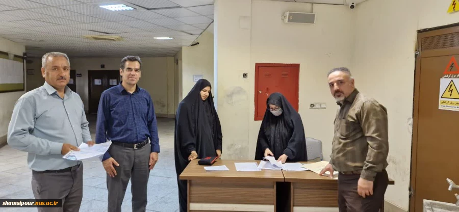 بازدید سرپرست دانشکده شهید شمسی پوراز روند برگزاری آزمون های پایان ترم نیمسال دوم سال تحصیلی 1404 3