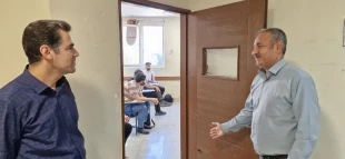 بازدید سرپرست دانشکده شهید شمسی پوراز روند برگزاری آزمون های پایان ترم نیمسال دوم سال تحصیلی 1404 4