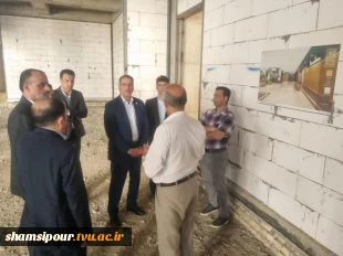 بازدید رئیس دانشگاه ملی مهارت از پروژه در حال ساخت آموزشکده دختران کاشان 3